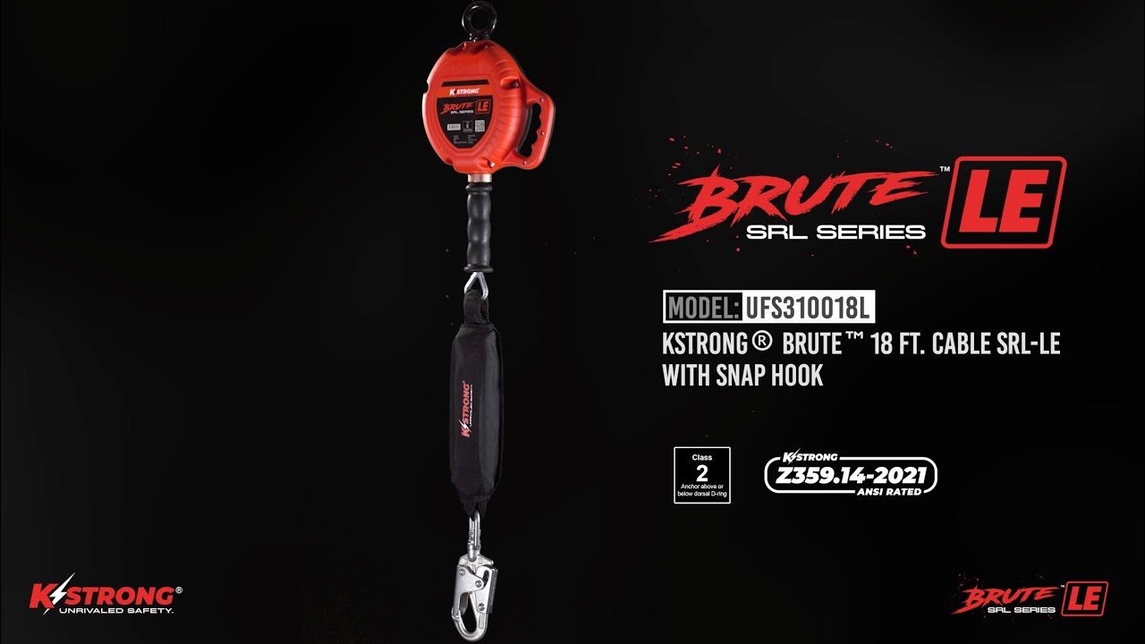 KStrong® BRUTE™ LE 18 ft. Cable Leading Edge SRL with Swivel Snap