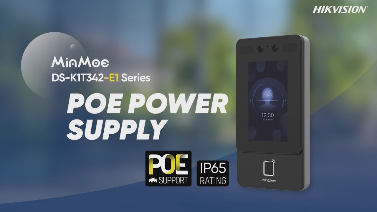 DS-K1T342-E1 Series PoE Power Supply - YouTube