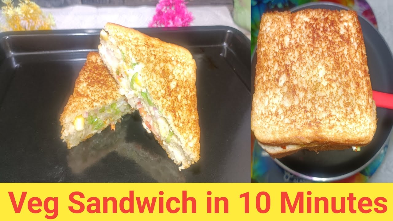 Crispy Veg Sandwich Recipe | School Lunch Box Special