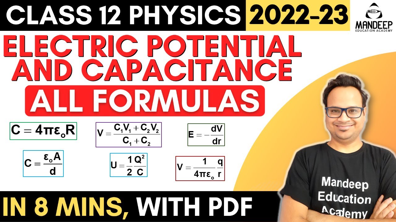 case study questions on electric potential and capacitance class 12