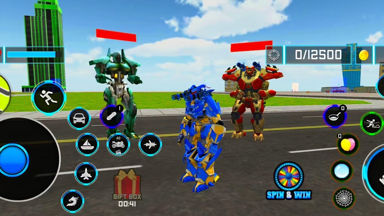 Dragon Car Robot Transform #9 - Police Robot Game | IOS/Android Gameplay