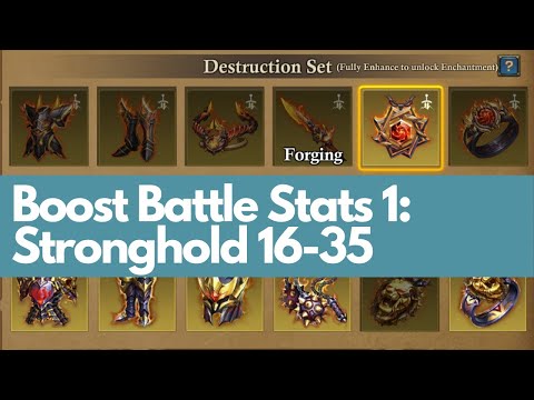 King of Avalon Lunar - Boost your Battle Stats part 1 (Stronghold 16-30) KoA