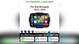 A must-have product! For Jeep Renegade 2014 - 2018 Android Auto Carplay Car Radio Multimedia Video