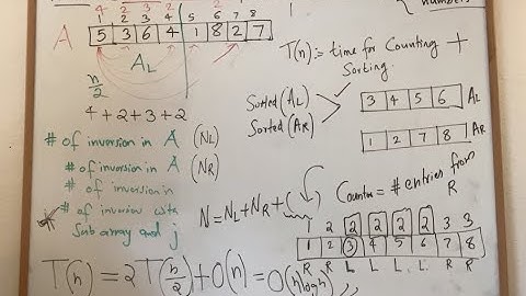 2.6 - Counting Inversions in an Array in O(n log n) time via Divide and Conquer