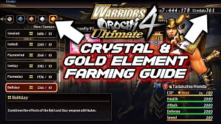 Warriors Orochi 4 Ultimate -  Crystal & Gold Element Farm