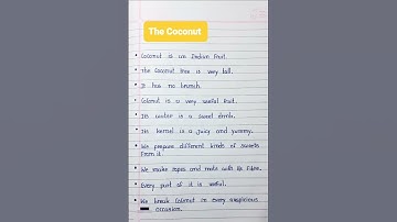 Coconut Essay In English | Essay On Coconut In English | 10 Lines Essay On Coconut In English #viral