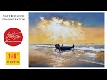 Watercolor painting tutorial  watercolor demonstration  seascape  seashore  sunil linus de