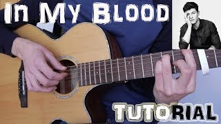 Video thumbnail of "Cómo tocar "In My Blood" Shawn Mendes en Guitarra. TUTORIAL FÁCIL Español"