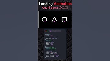 Squid Game Loading Animation in Websites. #squidgame #squidgame3 #animation #coding #programming#css