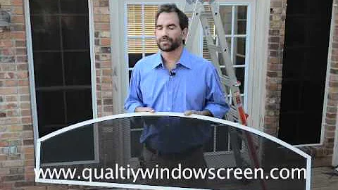How To Measure and Install  Arched Window and Solar Screens