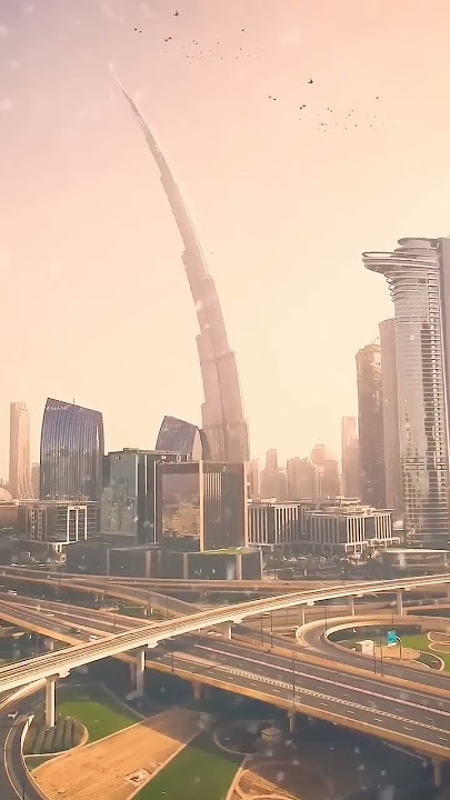 A video of Dubai's Burj Khalifa in the United Arab Emirates