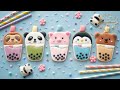 How to decorate Kawaii BUBBLE TEA / BOBA TEA Cookies ~ 5 ADORABLE DESIGNS!