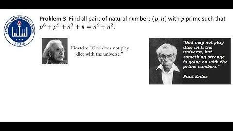 2021 NMC Nigerian Mathematics Olympiad 3rd Round Problem 3