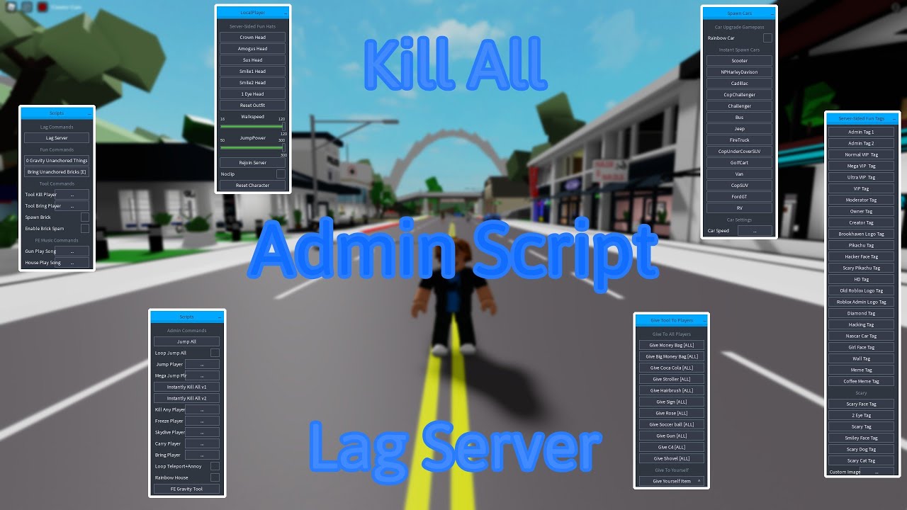 Admin commands roblox brookhaven