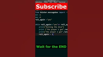 python is so easy make your own dice with in 30 second || python project || python tutorial