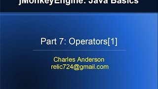 P_007_JTS: Operators  1