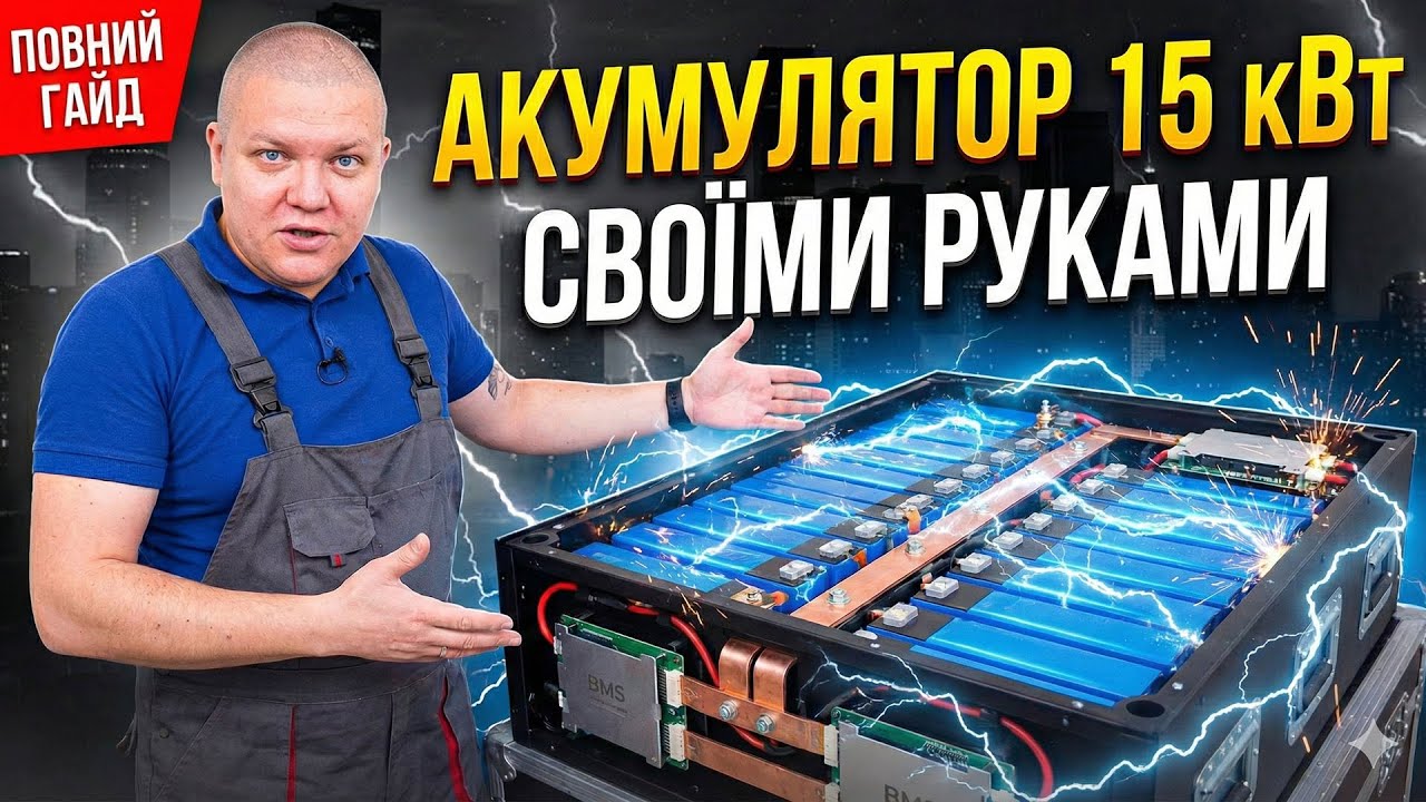 Збираю акумулятор своїми руками: комірки, BMS, дроти та корпус — повний гайд ⚙️