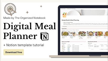 Easy Digital Meal Planning? (+ Free Notion Recipe Book & Meal Planner Template Guide)