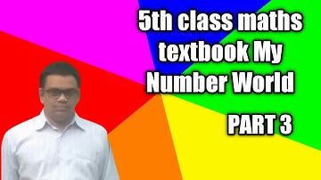 5th class maths textbook My Number World Exercise 2 - By VEERU EDN TECH