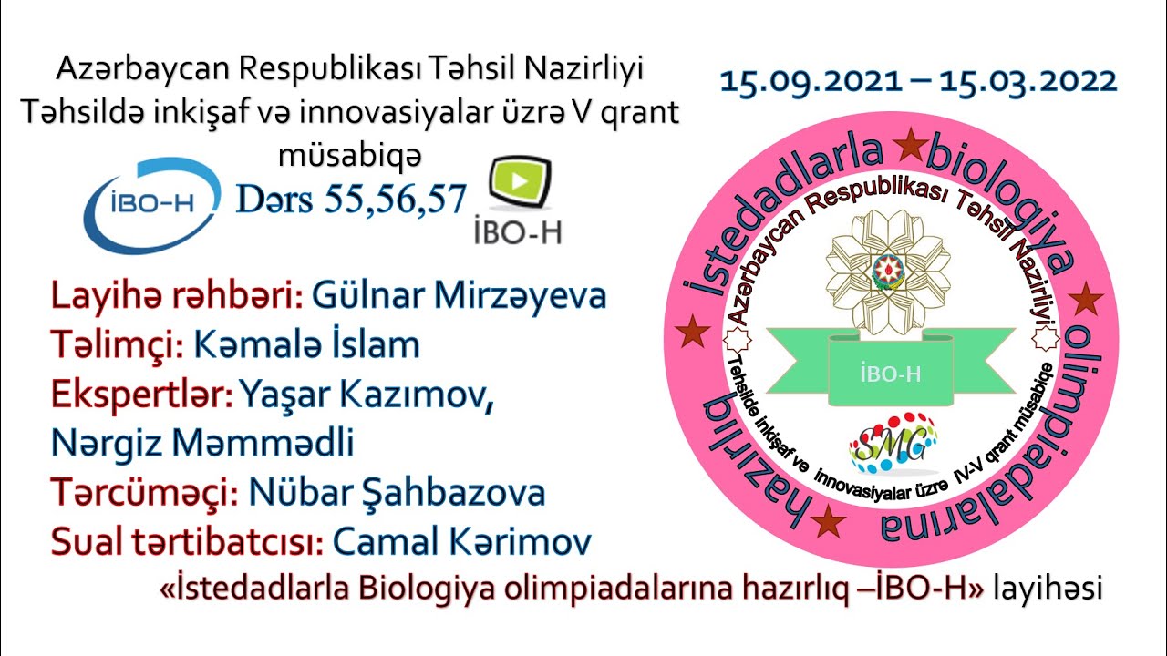 İBO-H Dərs 55,56,57 Buğumayaqlılar