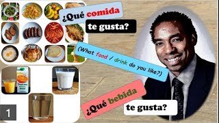 ¿QUÉ COMIDA / BEBIDA TE GUSTA? (What food/drink do you like?) / Spanish song 😉👍 Reggaeton