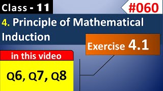 PMI Class 11th | Ex 4.1 Q6, Q7, Q8 | Principle of Mathematical Induction | Class 11 Maths Chapter 4