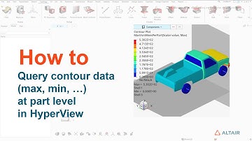 How to query contour data (max, min, …) at part level in HyperView