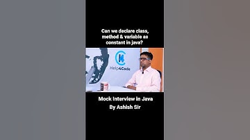 Can we declare class, method & veritable as final in java? #javainterview #constant #final