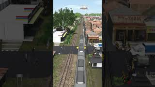 Simulasi Kecelakaan Kereta Di Bekasi KA Argo Bromo Anggrek Dengan KRL dan Taxi #keretaapi #viral