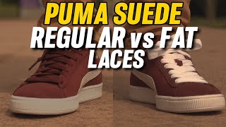 41 - Puma Suede regular vs fat laces