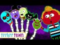 Spooky Finger Family   Spooky Scary Skeleton Songs For Kids | Teehee Town