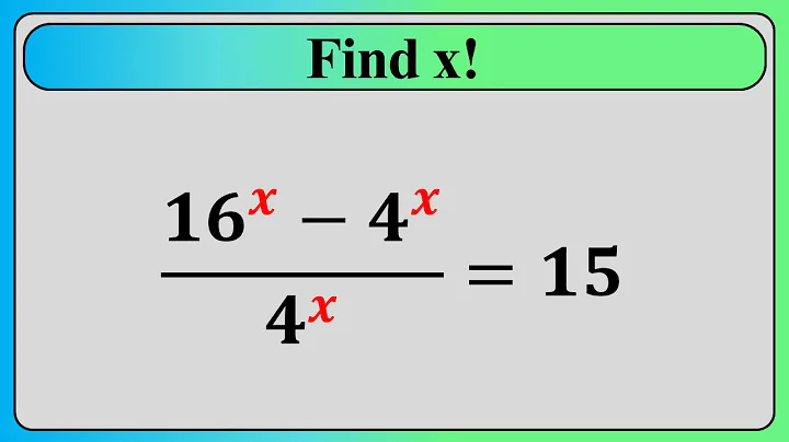 Nice Exponent Math Simplification | Find the Value of X
