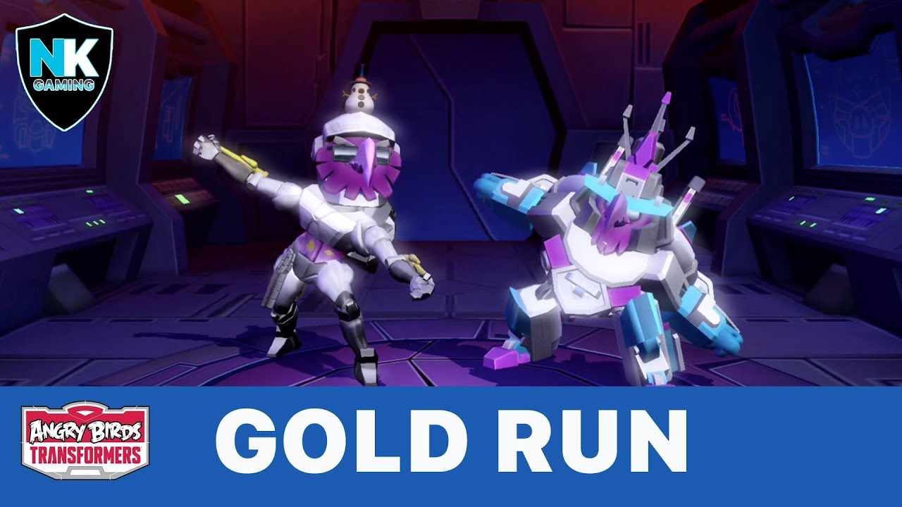 Angry Birds Transformers Gold Run Featuring Nightbird & New