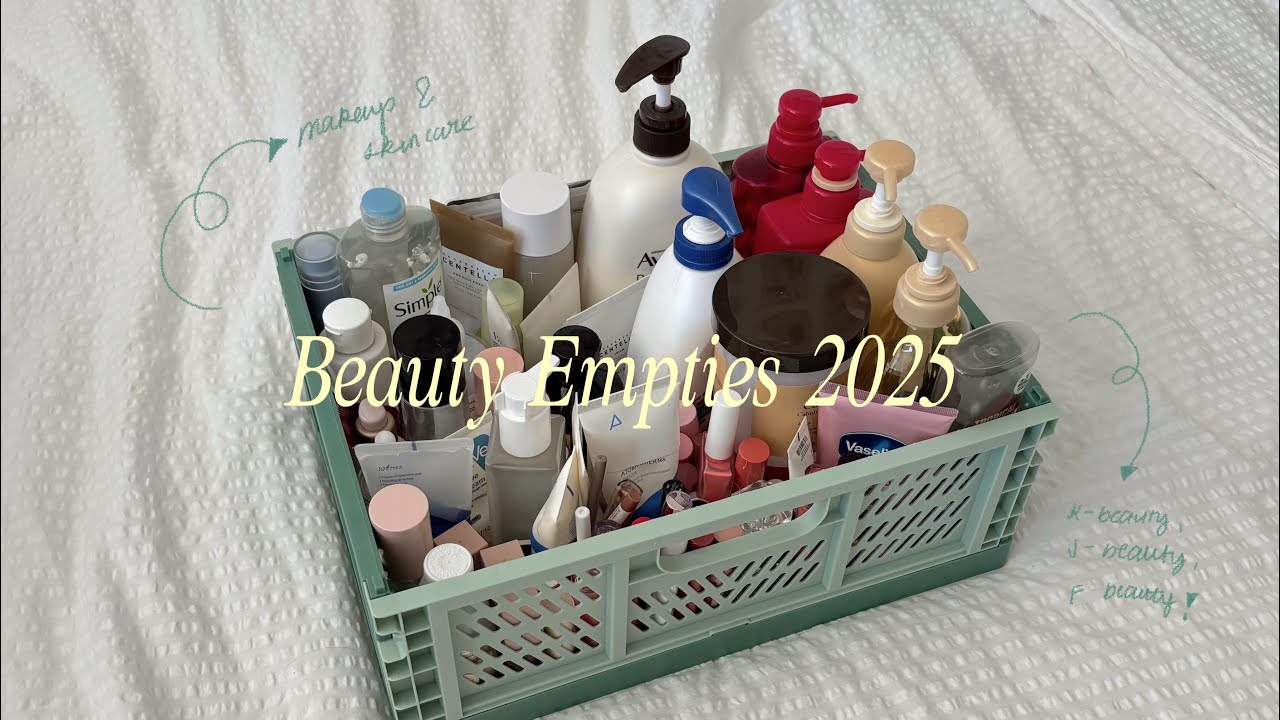 Project Pan Beauty Empties 2025 (73 products!!)🧴