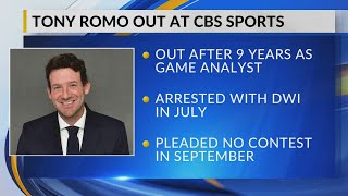 CBS and Tony Romo part ways in wake of July arrest