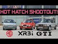 Golf GTI vs Escort XR3i vs MG Maestro - 80s Hot Hatch Shootout!