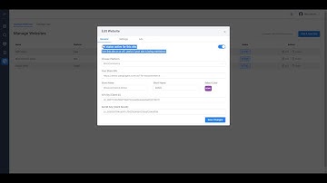 DropBot - Website settings