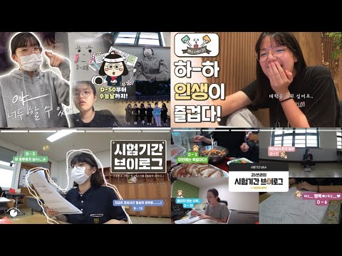 고3 생활 두시간만에 압축ㅎ 고등학교 시험부터 수능날까지의 영상 모음집!😉