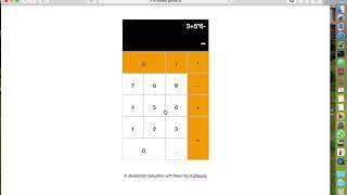 A JavaScript (React) Calculator