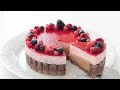 ラズベリーショコラ・シャルロットケーキの作り方 Raspberry & Chocolate Charlotte Cake｜HidaMari Cooking