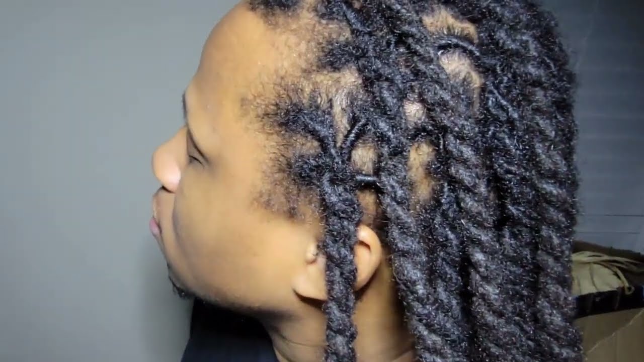 ASMR scalp scratching & oiling (4 Strand Twists) Locs / Dreads!