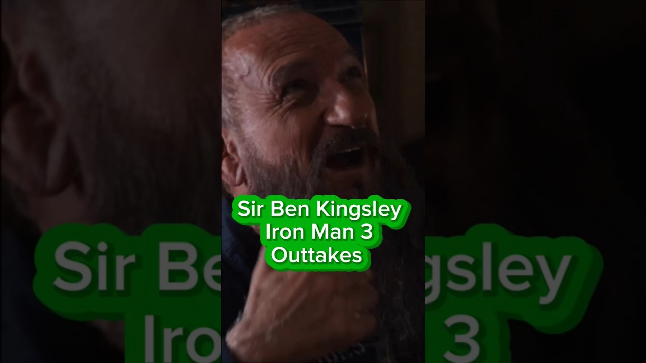 Iron Man 3 outtakes with Sir Ben Kingsley. 