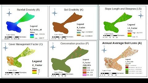 ESTIMATION OF ANNUAL AVERAGE SOIL LOSS, using RUSLE #foryou #youtube #agriculture #map #gis #facts