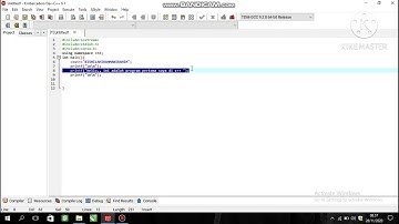 CONTOH PROGRAM APLIKASI AMBERCADERO MENGGUNAKAN HEADER IOSTREAM,, STDIO,, DAN CONIO