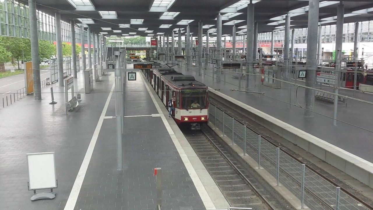 Tramway at Düsseldorf Espritarena Messe Nord