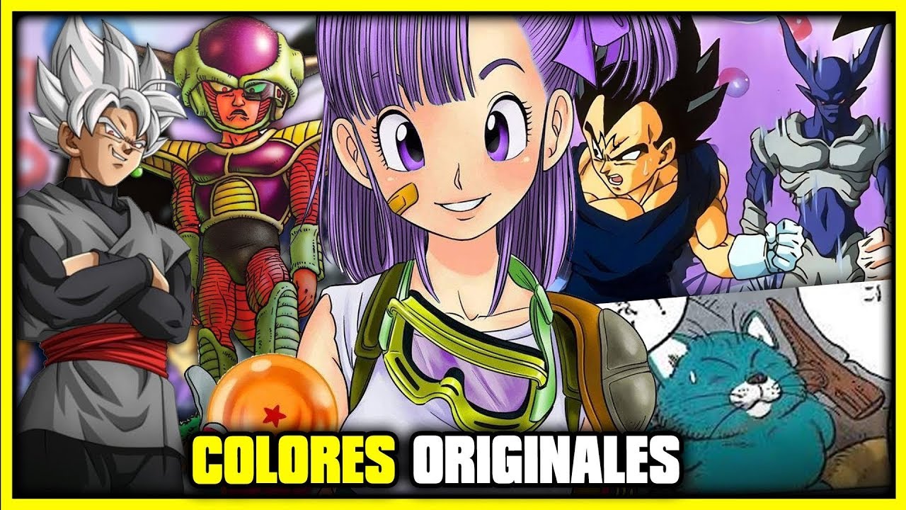 DRAGON BALL SUPER | COLORES ORIGINALES DE PERSONAJES | ANZU361 - YouTube