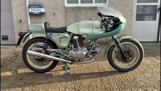 1975 Ducati 750SS Green Frame replica