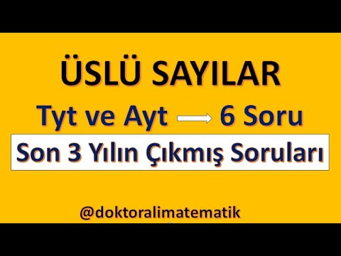 ÜSLÜ SAYILAR | (Son 3 Yılın Çıkmış Soru Çözümleri) #üslüifadeler #çıkmışsorular