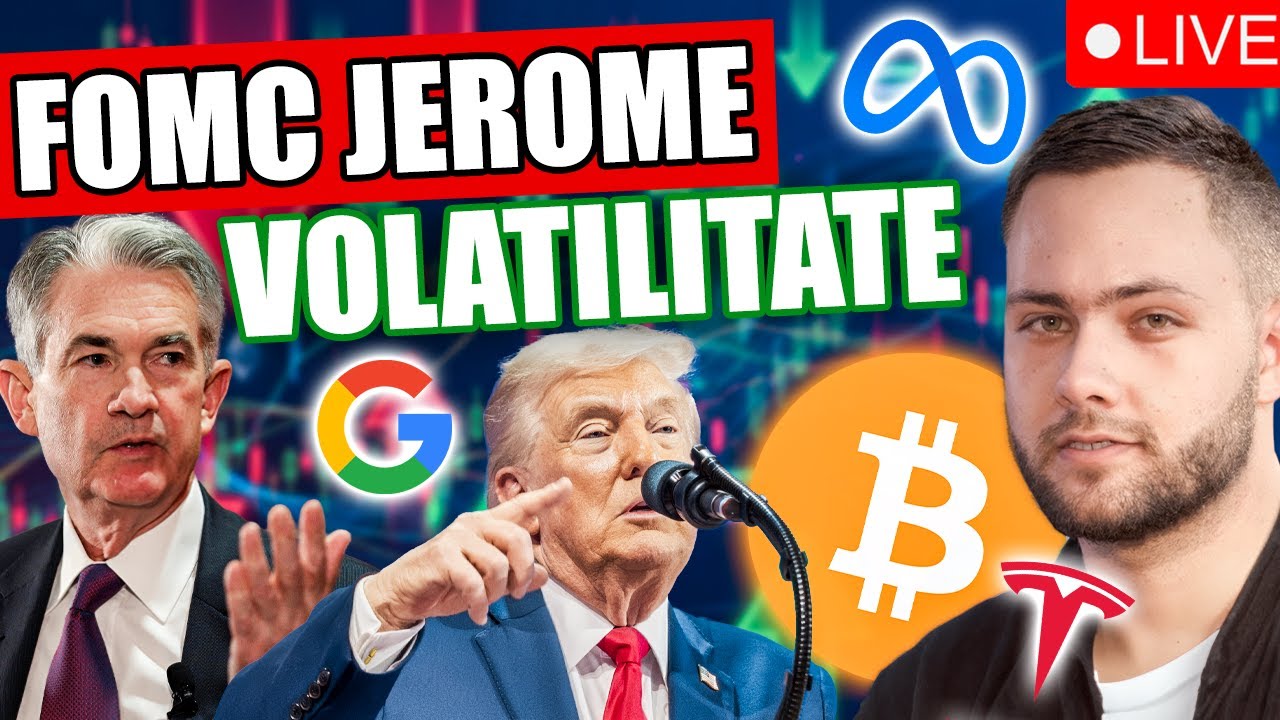 🔴LIVE: FOMC JEROME POWELL-Reacția piețelor în timp real | Surpriză de la  Trump?