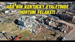 Abdnin Kentucky Eyaletinde Hortum Felaketi Yaşandı Çok Sayıda Bina Ve Araç Hasar Gördü